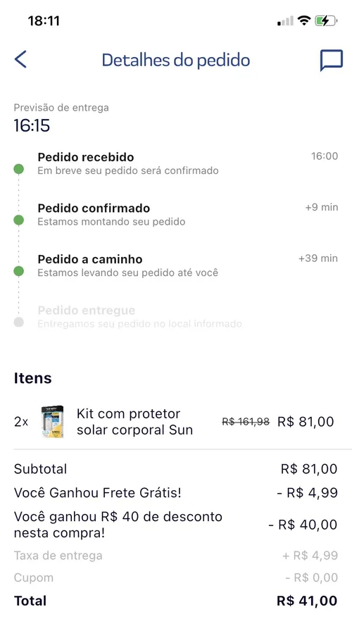 Imagem na descrição da promoção