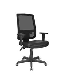 (APP) Cadeira Ergonômica Brizza Diretor Mecanismo Relax Preta | R$597