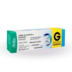 NEOMICINA + BACITRACINA POMADA 15G - MEDLEY - GENÉRICO R$%3,29