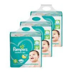 Kit de Fraldas Pampers Confort Sec Super - P, M, G, XG, XXG