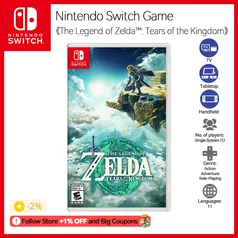 [1ª Compra R$291.16] The Legend of Zelda: Tears of the Kingdom Standard Edition Nintendo Switch Físico
