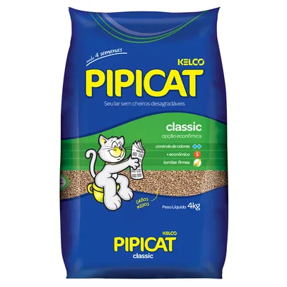 [Regional] Areia Classic Pipicat 4Kg - 50% Off na 2° Unidade 