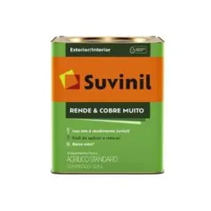 Tinta Acrílica Fosco Standard 12,5L - Branco - Rende e Cobre Muito - Suvinil