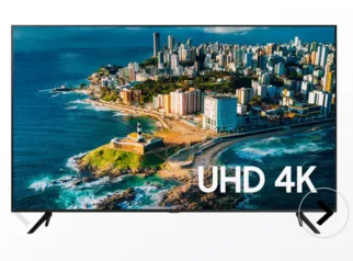 Samsung Smart TV 58" UHD 4K 58CU7700 2023, Processador Crystal 4K, Gaming Hub, Visual Livre de Cabos