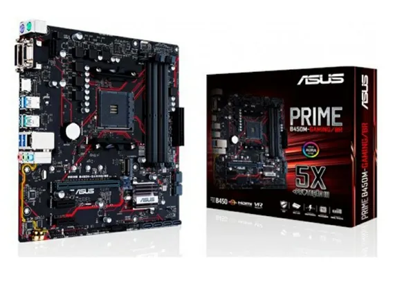 Placa Mãe Asus Prime B450M Gaming/BR, Chipset B450, AMD AM4, mATX, DDR4 | R$499