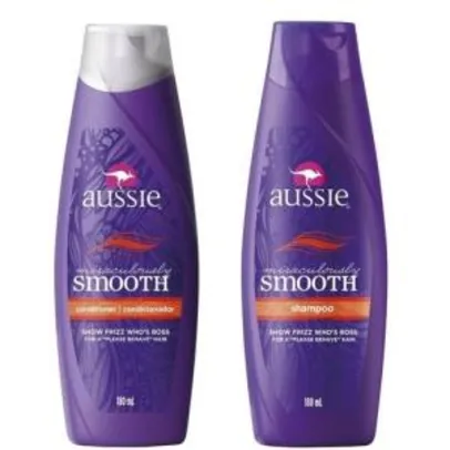 [Marketplace] Kit Aussie Miraculously Smooth 180ml: Shampoo + Condicionador