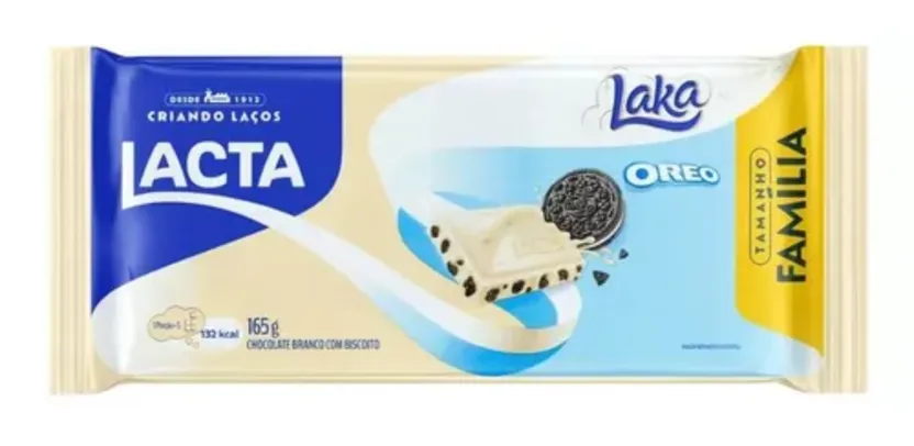 Chocolate Branco Lacta Laka Oreo 165g