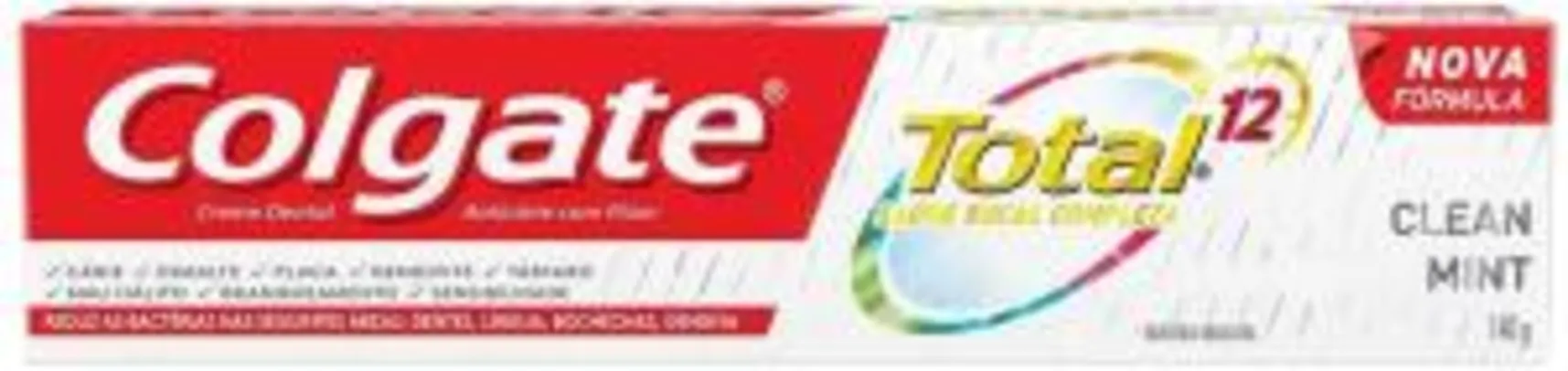 Creme Dental Colgate Total 12 Clean Mint 140g | R$8