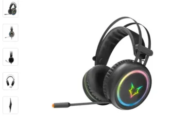 Headset Gamer Husky Gaming Polar, Preto, P2, Drivers 50mm, Rainbow - HGMD002