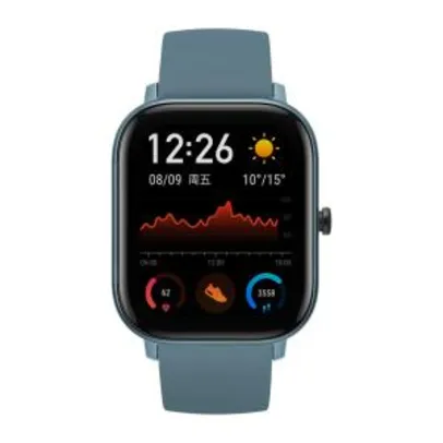 Relógio Inteligente Xiaomi Amazfit GTS Amoled iOS/Android - Azul R$179