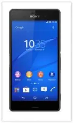 [Saraiva] Smartphone Sony Xperia Z3 Preto Tela 5.2" Android 4.4 Câmera 20.7Mp Dual Chip Quad Core 16Gb por R$ 1583