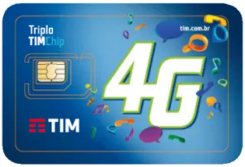 Tim Chip Triplo 4G Pré Nacional - R$ 4,75