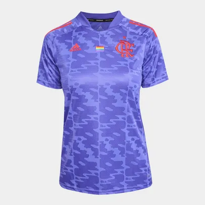 Camisa Flamengo Pride 21/22 s/n° Torcedor Adidas Feminina