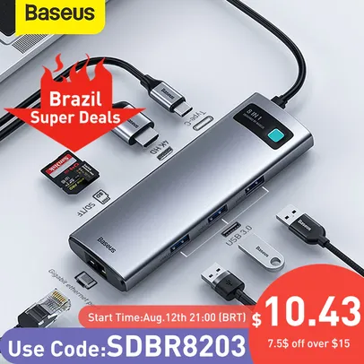 Adaptador BASEUS USB a partir de R$ 87