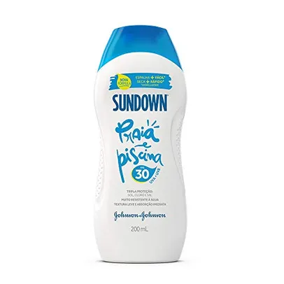 Protetor Solar Praia e Piscina Fps 30, Johnson'S, Branco, 200 Ml