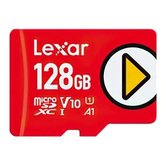 Cartao de Memoria Lexar Play, 128GB, MicroSDXC UHS-I, LMSPLAY128G-BNNNU