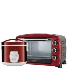 Kit Philco Linha Retrô 1 | Panela de Arroz Philco Retrô PPA10VI + Forno Elétrico Philco PFE30V - R$261