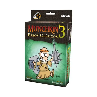 Galápagos Jogos Munchkin 3: Erros Cléricos (Expansão), Jogo de Tabuleiro para Amigos, 3 a 6 jogadores, 60 a 90 min , Multicor