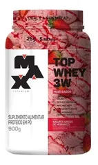 Top Whey 3w Mais Sabor Pote 900g Max Titanium Sabor Iogurte Grego