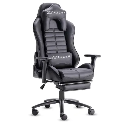 Cadeira Gamer XT Racer Platinum W Series, Até 120kg, Com Almofadas, Reclinável, Descanso de Braço 3D, Preto - XTR-010