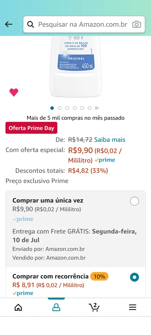 Imagem na descrição da promoção