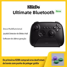 Controle Gamer 8BitDo Ultimate Bluetooth com doca de carregamento