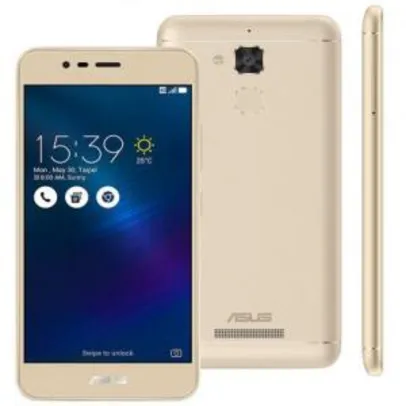 Smartphone / Asus / Zenfone 3 MAX / 16GB / Tela de 5.2" - Dourado - R$573