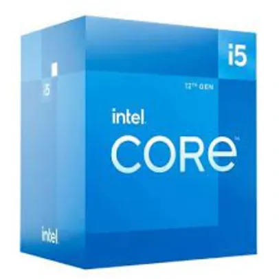 Processador Intel Core i5-12400, 2.5GHz (4.4GHz), 12ª, 6/12, c/vídeo