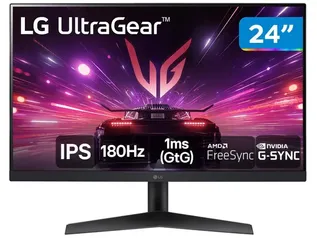 [Magazine Luiza/Moedas] Monitor Gamer 180Hz Ultrawide 1ms LG 24GS60F-B.AWZM 24" Full HD IPS HDMI DisplayPort FreeSync 24GS60F-B