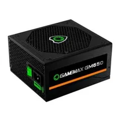 Fonte Gamemax GM650 650W, 80 Plus Bronze, PFC Ativo, Black | R$350