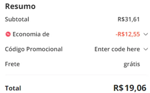 Imagem na descrição da promoção