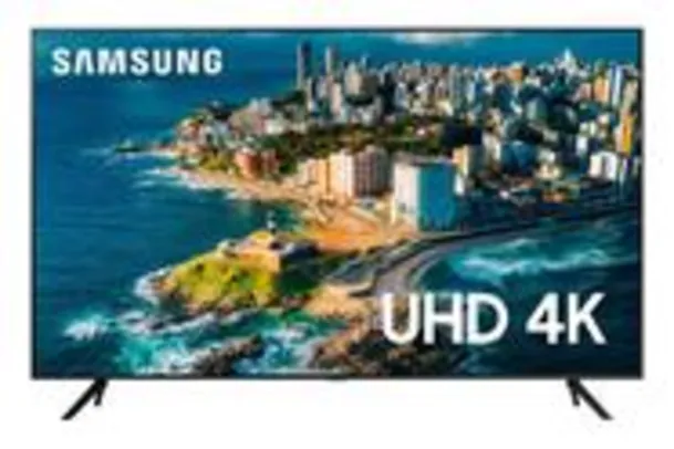 Smart TV Samsung 43" UHD 4K 43CU7700 2023, Processador Crystal 4K, Visual Livre de Cabos, Alexa