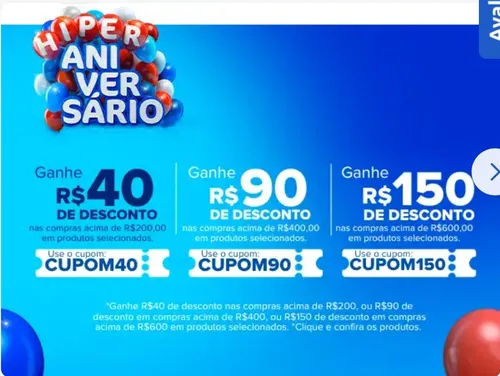 Imagem na descrição da promoção