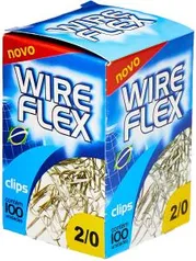 Clips Galvanizado Aço 2/0 (0/0) - Caixa com 100 Wire Flex.