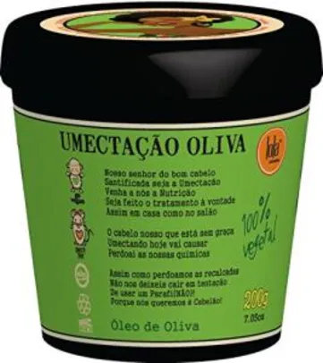 Lola Cosmetics Umectação Oliva - Máscara de Nutrição 200g R$18