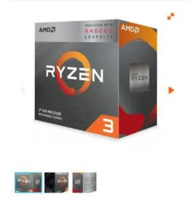 Processador AMD Ryzen 3 3200G 3.6GHz (4.0GHz Turbo), 4-Cores 4-Threads, Cooler Wraith Stealth, AM4