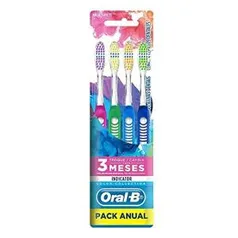 [PRIME] Oral-B Escova Dental Indicator, Colors 35 - 4 unidades | R$15 ou R$13 recorrência