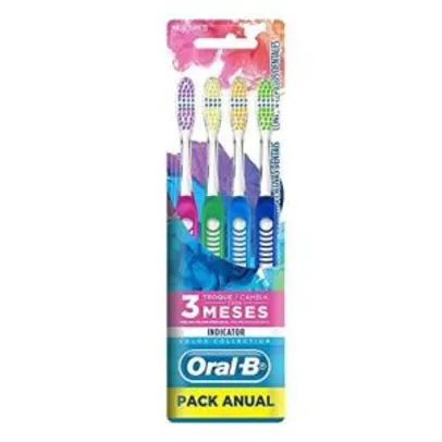 [PRIME] Oral-B Escova Dental Indicator, Colors 35 - 4 unidades | R$15 ou R$13 recorrência