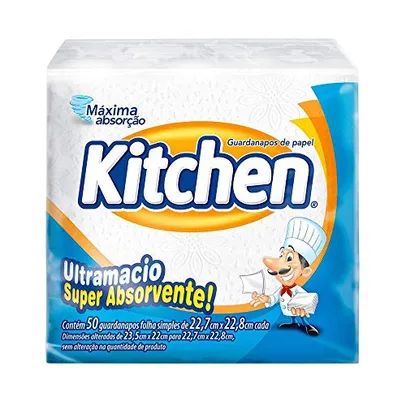 [Prime+Rec.] Guardanapos de papel Kitchen, Folha Simples | 10 unid | R$ 0,92