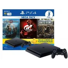 PlayStation PS4 Hits Bundle V12 1 TB com 3 Jogos 1 Controle - Sony