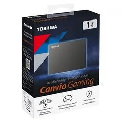 HD Externo Toshiba Canvio Gaming 1TB, USB 3.0, Até 5Gb/s, HDTX120XK3AA