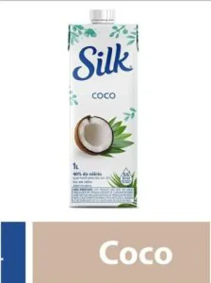 Leve 5 unidades de Bebidas Vegetais Côco Silk 1L por R$ 16