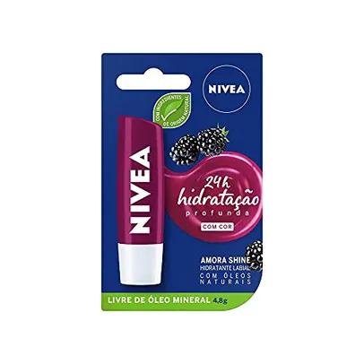 [Recorrência] Protetor Labial Nivea Amora Shine , 4.8 G, Nivea, Amora