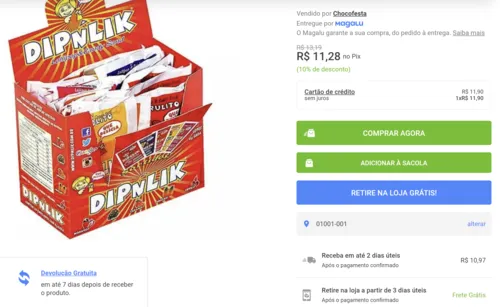 Imagem na descrição da promoção