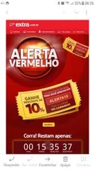 Cupom de 10% de desconto no Extra.