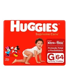 Fralda Huggies Supreme Care G 64 Unidades