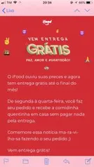 Entrega grátis ifood