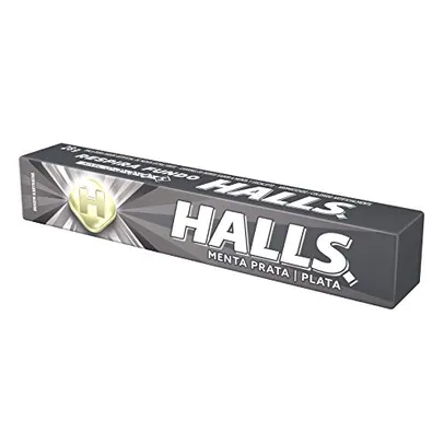 Bala Menta prata Halls Pacote 28g [PRIME]