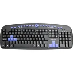 Teclado Gamer Multimídia Bright Azul  R$ 9,99