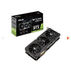 Placa de Vídeo Asus TUF Geforce, RTX 3090 OC, 24GB GDDR6X, DLSS, Ray Tracing, 90YV0FD1-M0NA00